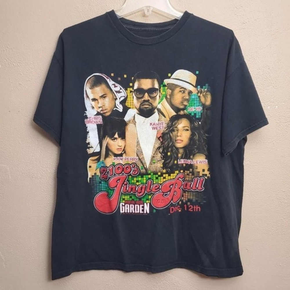 ORIGINAL Z100's Jingle‎ Ball 2008 Tour T Shirt